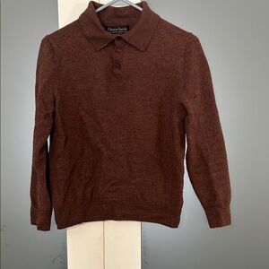 Christian Lacroix Merino Wool Sweater in Rich Brown